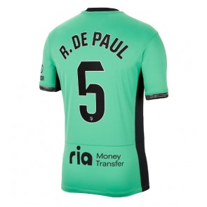 Atletico Madrid Rodrigo De Paul #5 Replica Third Stadium Shirt 2023-24 Short Sleeve